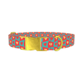 Groovy Hearts Dog Collar - metal gold