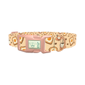 Breakfast Coffee Dog Collar - plastic rose gold