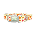 Thanksgiving Pie Dog Collar - plastic silver