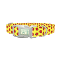 Ladybug Pattern Dog Collar - plastic silver