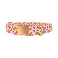 Chili Taco Dog Collar - metal rose gold