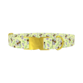 Floral Bee Dog Collar - metal gold