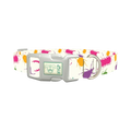 Colorful Beetle Dog Collar - plastic silver