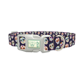 Sugar Skull Dog Collar - plastic silver