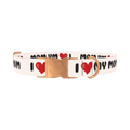 Heart Love Dog Collar - metal rose gold