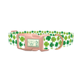 Kawaii Clover Dog Collar - plastic rose gold