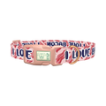 Bacon Love Dog Collar - plastic rose gold