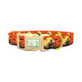 Halloween Haunted House Dog Collar - plastic gold