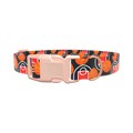 Basketball Court Dog Collar - plastic gold