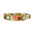 Rainbow Luck Dog Collar - metal rose gold