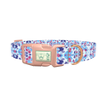 Color Splash Tie-Dye Dog Collar - plastic rose gold