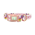 Birthday Celebration Dog Collar - plastic rose gold