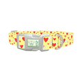 Flying Hearts Dog Collar - plastic silver