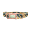 Southwestern Geometric Dog Collar - plastic rose gold