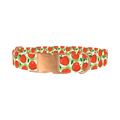 Apple Picnic Dog Collar - metal rose gold
