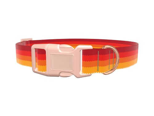 Retro Hexagon Dog Collar