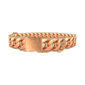 Rose Gold Chain Dog Collar - metal rose gold