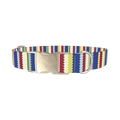 Scallop Stripe Dog Collar - metal silver