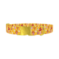 Mushroom Floral Dog Collar - metal gold