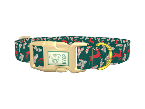 Christmas Deer Dog Collar