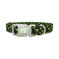 Halloween Scary Eyes Dog Collar - plastic silver