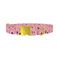 Halloween Palmistry Dog Collar - metal gold