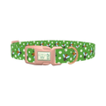 Bee and Daisy Dog Collar - plastic rose gold