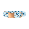 Bluejay Bird Dog Collar - metal rose gold