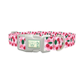 Cherry Picnic Dog Collar - plastic silver