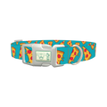 Pizza Slice Dog Collar - plastic silver