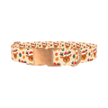Festive Deer Gift Dog Collar - metal rose gold