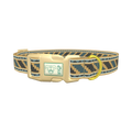 Southwestern Geometric Dog Collar - plastic gold