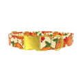 Autumn Pumpkin Dog Collar - metal gold