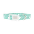 Wildflower Bunny Dog Collar - plastic silver