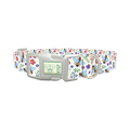 Colorful Bee Garden Dog Collar - plastic silver