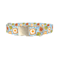 Breakfast Toast Dog Collar - metal silver