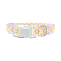 Pastel Geometric Dog Collar - plastic rose gold