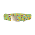 Fruit Pattern Dog Collar - metal silver