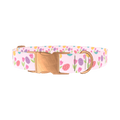 Easter Floral Dog Collar - metal rose gold