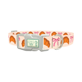 Croissant Bow Dog Collar - plastic silver