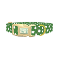 White Christmas Tree Dog Collar - plastic gold