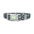 Football Sports Dog Collar - plastic silver