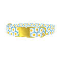 Egg Pattern Dog Collar - metal gold
