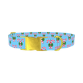 Candy Cane Bow Dog Collar - metal gold