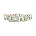 Holly Berry Swirl Dog Collar - plastic silver