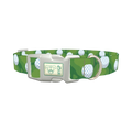 Golf Course Dog Collar - plastic silver