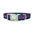 Northern Lights Dog Collar - plastic silver