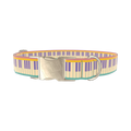 Piano Key Dog Collar - metal silver