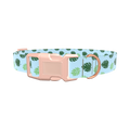 Monstera Leaf Dog Collar - plastic gold