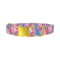 Floral Hyacinth Dog Collar - metal gold